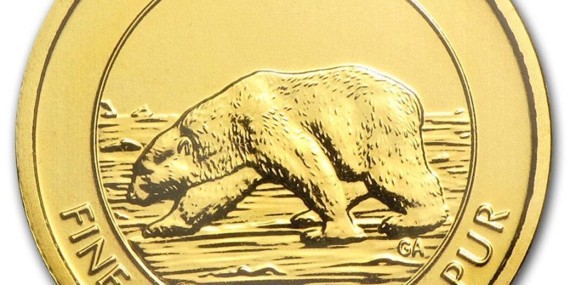2013 Gold Royal Canadian Mint Polar Bear (1/4 Oz.)