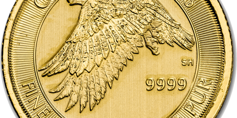 2016 Gold Royal Canadian Mint Snow Falcon (1/4 Oz.)