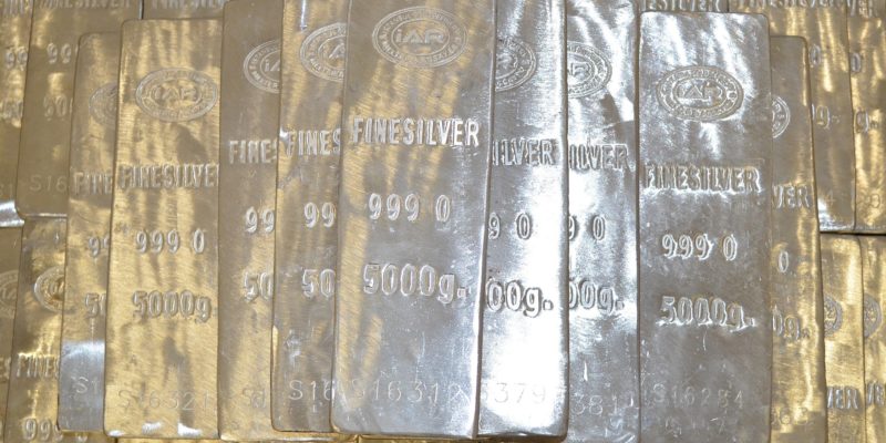 Silver bullion bars