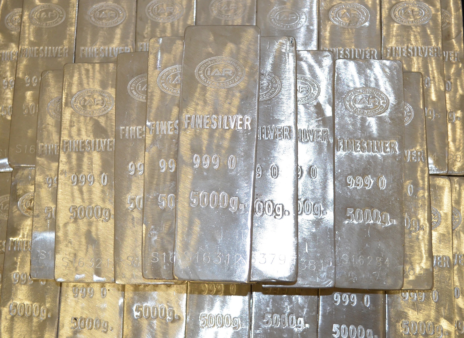 Silver bullion bars
