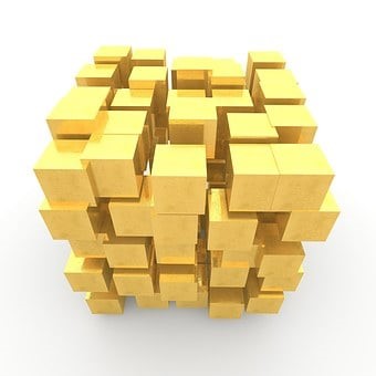 A picture of gold bars