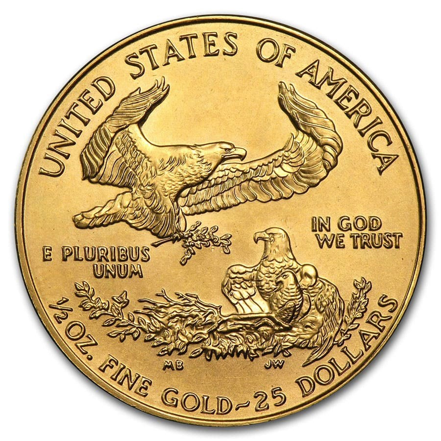 A half-ounce gold coin