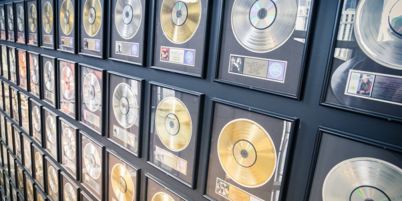 Hall of Fame with platinum and gold records