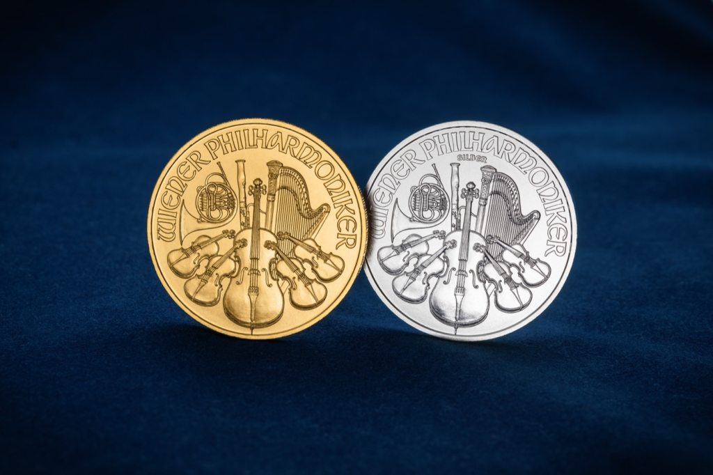 Gold and silver coins