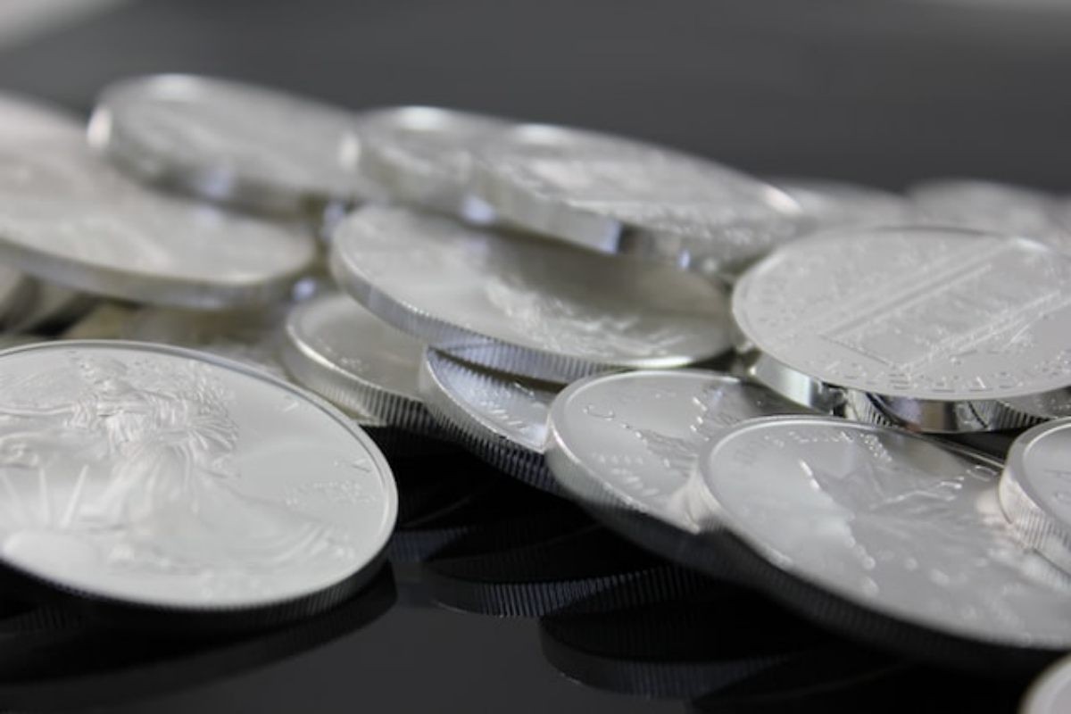 Multiple silver coins