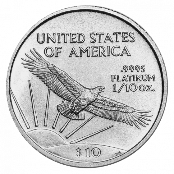 American Eagle 1/10 oz Platinum Coin BU - Image 2