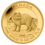 2014 Royal Canadian Mint Arctic Fox 1/4 oz Gold Coin BU