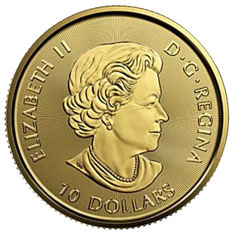 2016 Royal Canadian Mint Snow Falcon 1/4 oz Gold Coin BU - Image 2