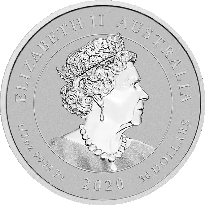2020 Striped Marlin 1/3 oz Platinum Coin BU - Image 2