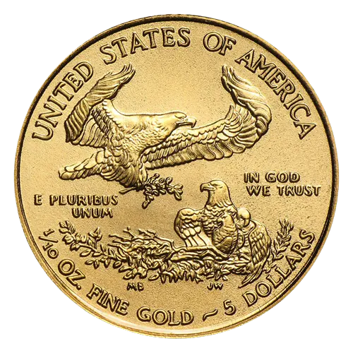 American Eagle 1/10 oz Gold Coin BU - Image 2