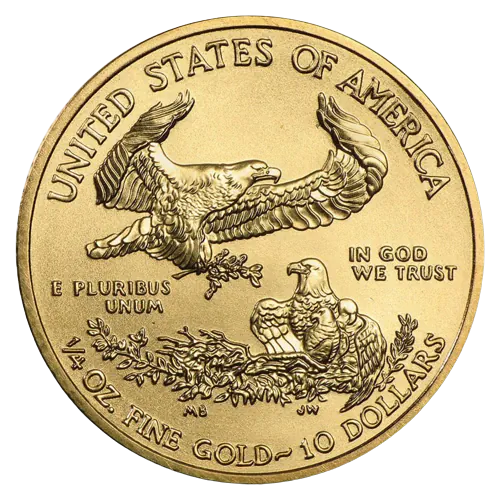 American Eagle 1/4 oz Gold Coin BU - Image 2