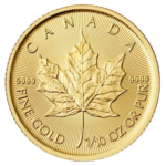 Canadian Maple Leaf 1/10 oz Gold Coin BU