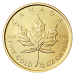 Canadian Maple Leaf 1/2 oz Gold Coin BU